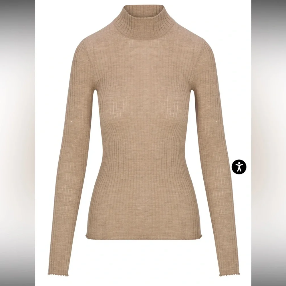 SPRWMN CASHMERE MOCK NECK L